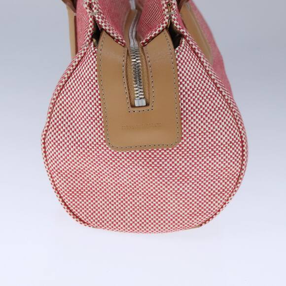 Burberry Hand Bag Canvas Red - Picture 4 of 16